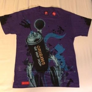Kallusive Origin of Hip Hop purple t shirt